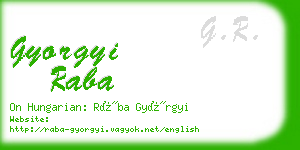 gyorgyi raba business card